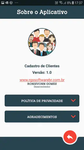 Cadastro de Clientes screenshot