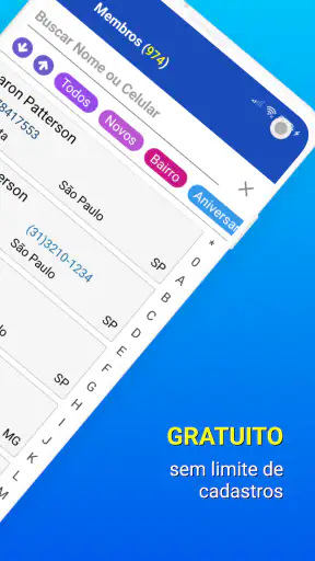 Cadastros screenshot