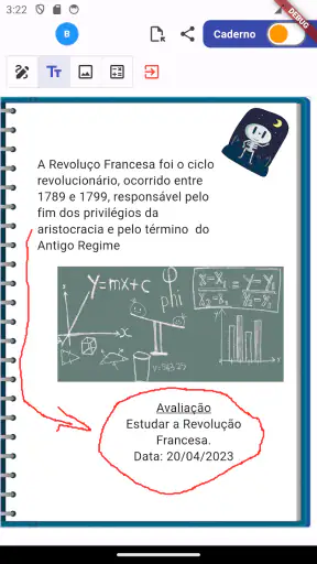 Caderno Anotações por Matérias screenshot