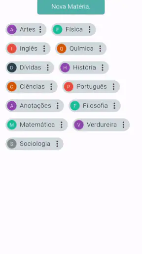 Caderno Anotações por Matérias screenshot