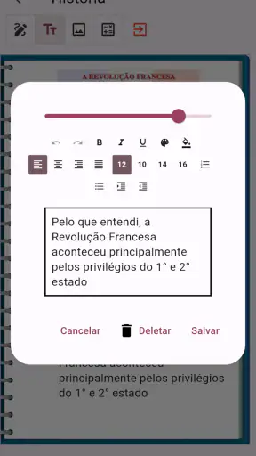 Caderno Anotações por Matérias screenshot