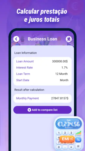 Calculadora de Empréstimos screenshot
