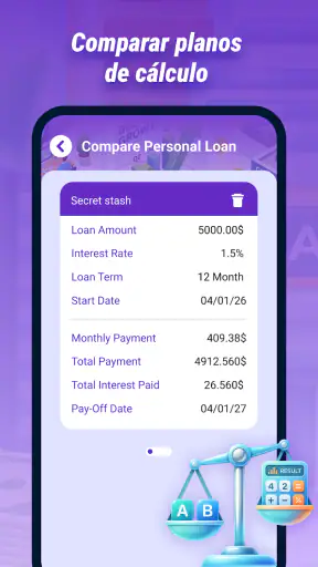 Calculadora de Empréstimos screenshot