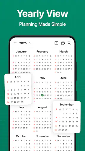 Calendar 2026 - Launcher screenshot