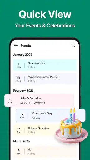 Calendar 2026 - Launcher screenshot