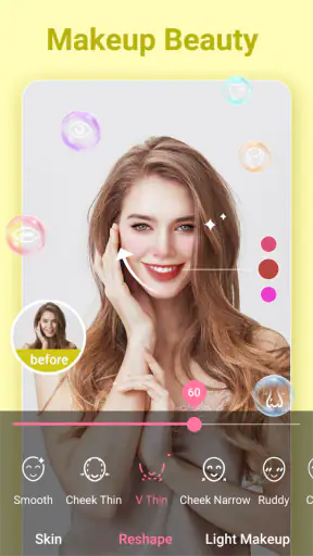 Câmera de beleza-selfie,filtro screenshot