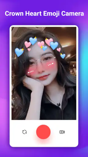 Câmera Emoji Coroa Coração screenshot