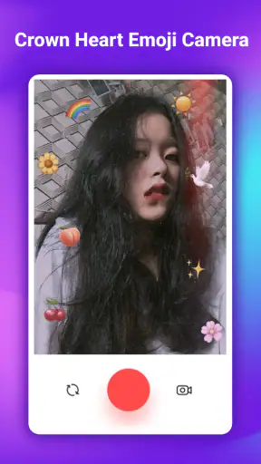 Câmera Emoji Coroa Coração screenshot