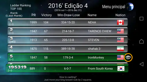 Campeonato Mundial de Xadrez screenshot