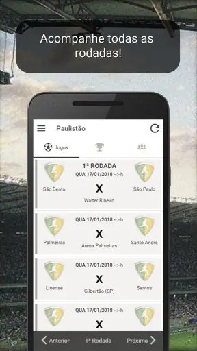 Campeonato Paulista 2026 screenshot
