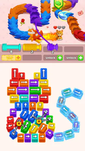 Caos de Lãs - Wool Sort Games screenshot