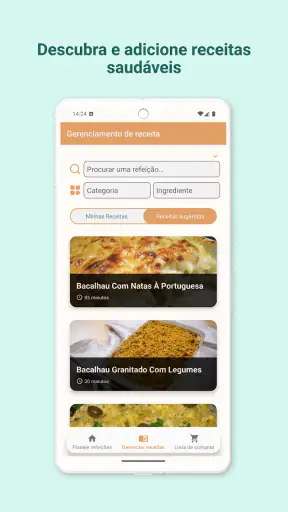 Cardápio Semanal -Menu Planner screenshot