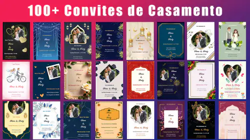 Cartão de Convite de Casamento screenshot