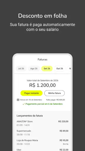 Cartão de Crédito: novücard screenshot