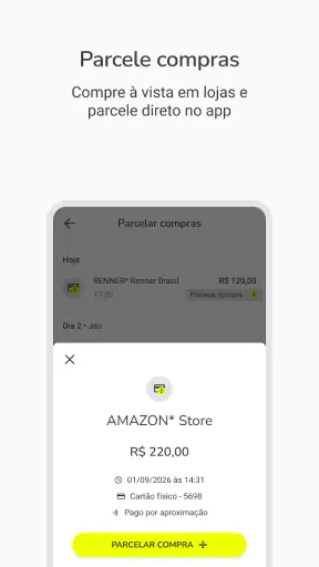 Cartão de Crédito: novücard screenshot