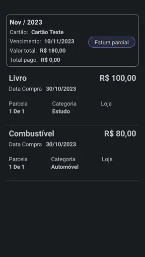 Cartão Fácil: Faturas e Limite screenshot