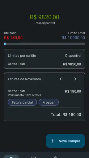 Cartão Fácil: Faturas e Limite screenshot