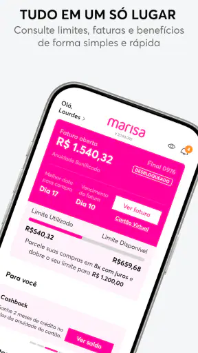 Cartão Marisa screenshot