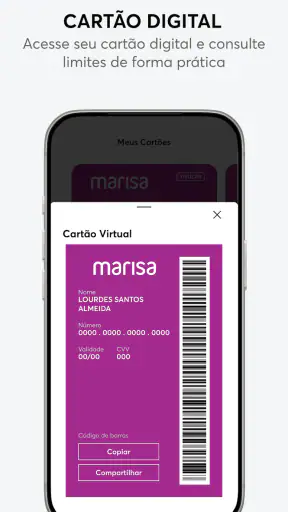 Cartão Marisa screenshot