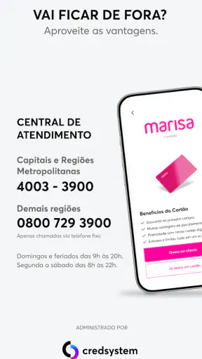 Cartão Marisa screenshot