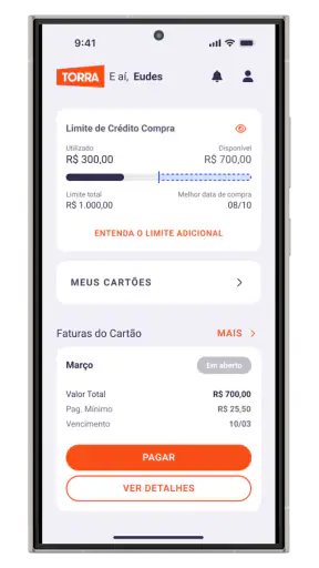 Cartão Torra screenshot