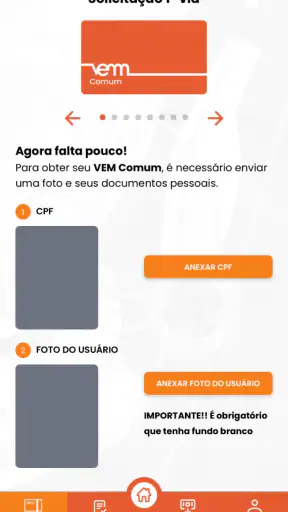 Cartão VEM screenshot