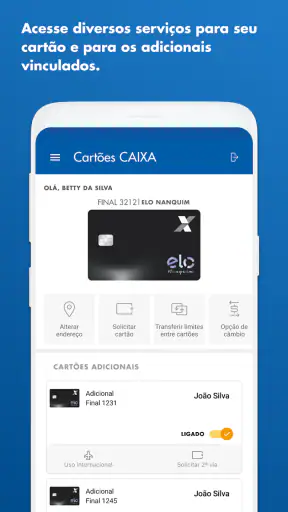 Cartões CAIXA screenshot