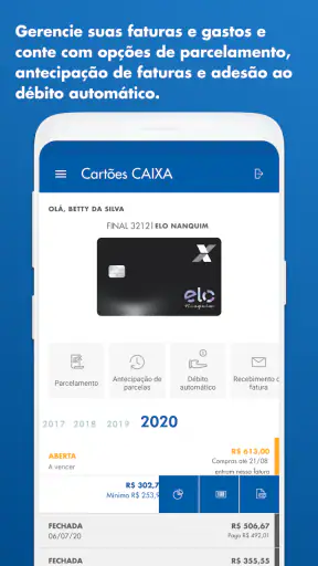 Cartões CAIXA screenshot