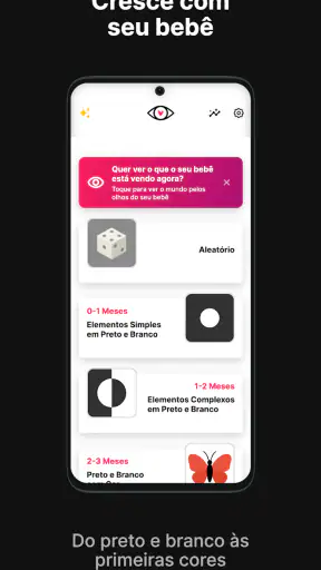 Cartões de Contraste Bebê screenshot