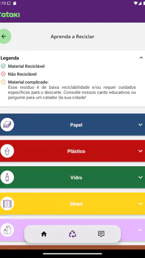Cataki - App de reciclagem screenshot