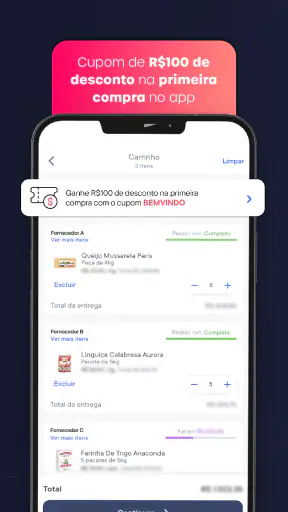 Cayena - Compras de insumos screenshot