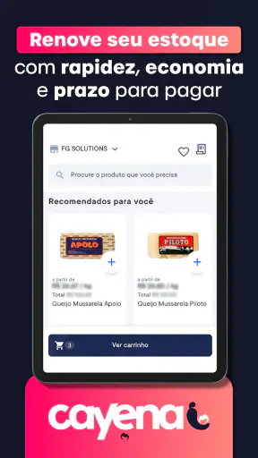 Cayena - Compras de insumos screenshot