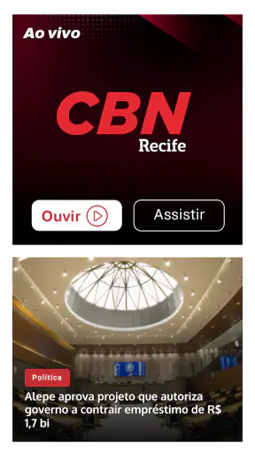 CBN Recife - 105,7 FM screenshot
