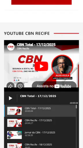 CBN Recife - 105,7 FM screenshot