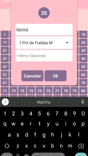 Chá Rifa: chá rifa de fraldas screenshot