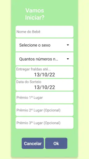 Chá Rifa: chá rifa de fraldas screenshot