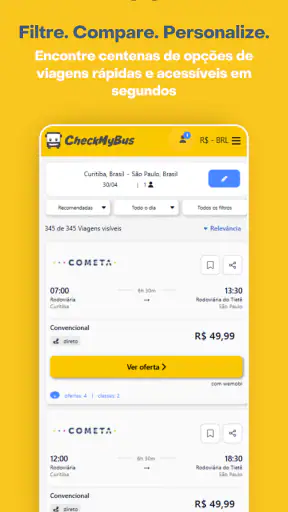 CheckMyBus: Passagem de ônibus screenshot