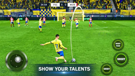 chute de estrela de futebol screenshot