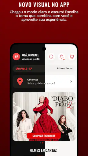 Cinemark Brasil screenshot