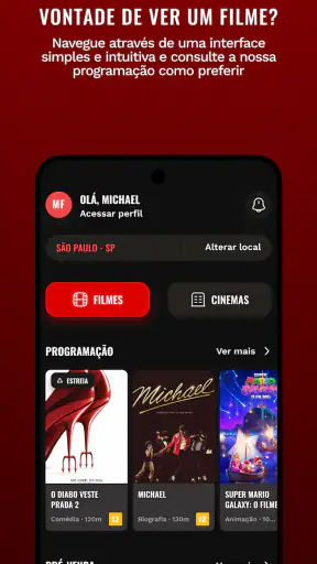 Cinemark Brasil screenshot
