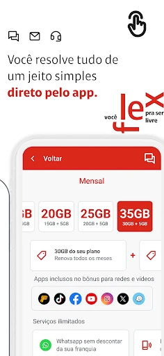 Claro flex screenshot