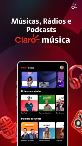 Claro música: músicas e rádios screenshot