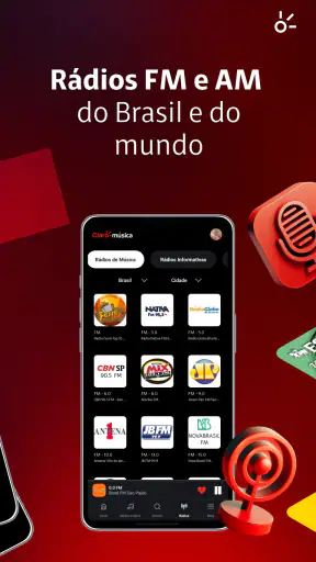 Claro música: músicas e rádios screenshot