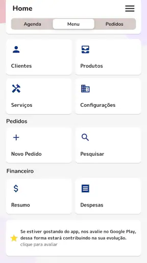 Cliente, Pedidos e Orçamentos screenshot