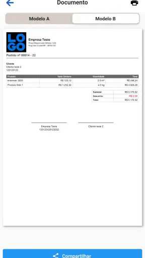 Cliente, Pedidos e Orçamentos screenshot