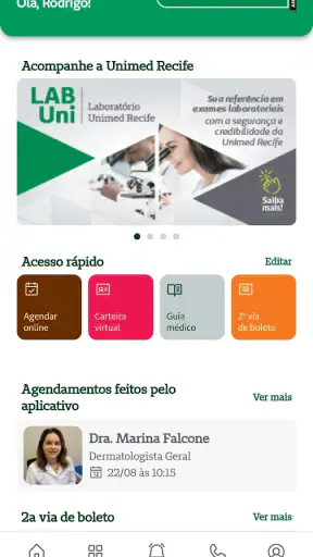 Cliente Unimed Recife screenshot