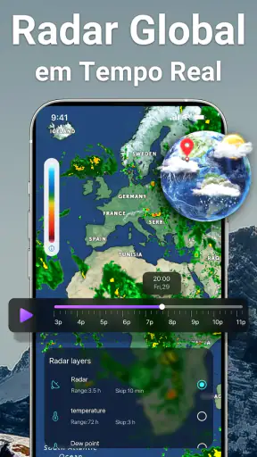 Radar de Tempo, Radar ao Vivo screenshot