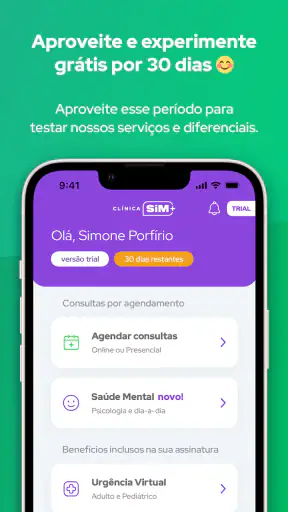 Clínica SiM+ screenshot