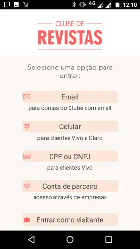 Clube de Revistas screenshot