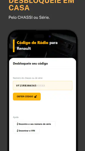 Código Do Rádio: Renault screenshot